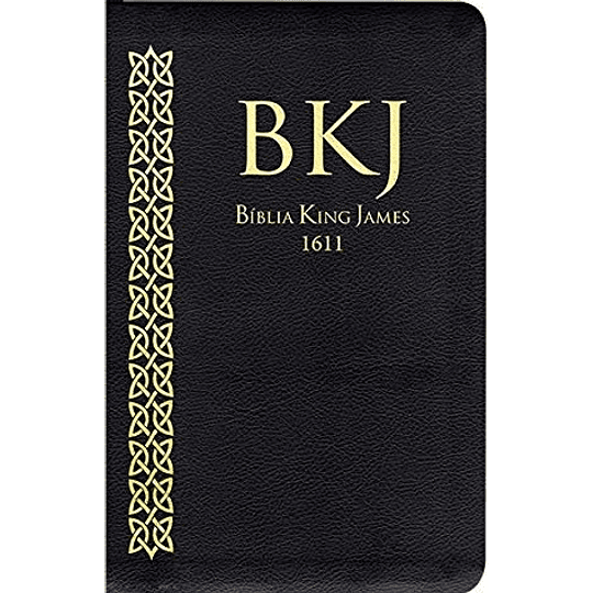 Bíblia King James Fiel 1611 capa preta Ultra fina