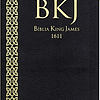 Bíblia King James Fiel 1611 capa preta Ultra fina