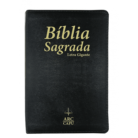 BÍBLIA SAGRADA CAPU - ARC LETRA GRANDE LUXO PRETO