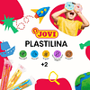 Plasticina Jovi 70P tamanho pequeno Cores Pastel