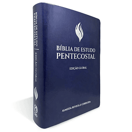 Bíblia de Estudo Pentecostal Grande Luxo Azul (Edição Global)