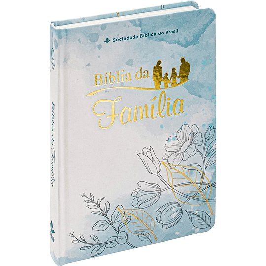 Bíblia da família Capa dura ilustrada e beiras brancas