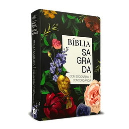 Bíblia Sagrada com Dicionário e Concordância Floral