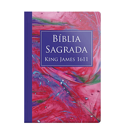 Bíblia KJ 1611 - Rosa e Roxa Capa Dura