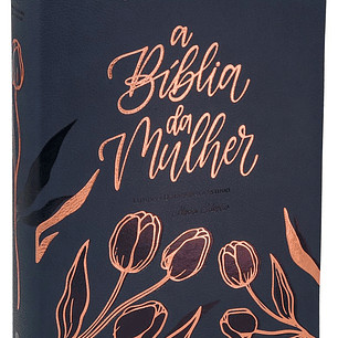 A Bíblia da Mulher NAA Letra Grande - Azul Marinho