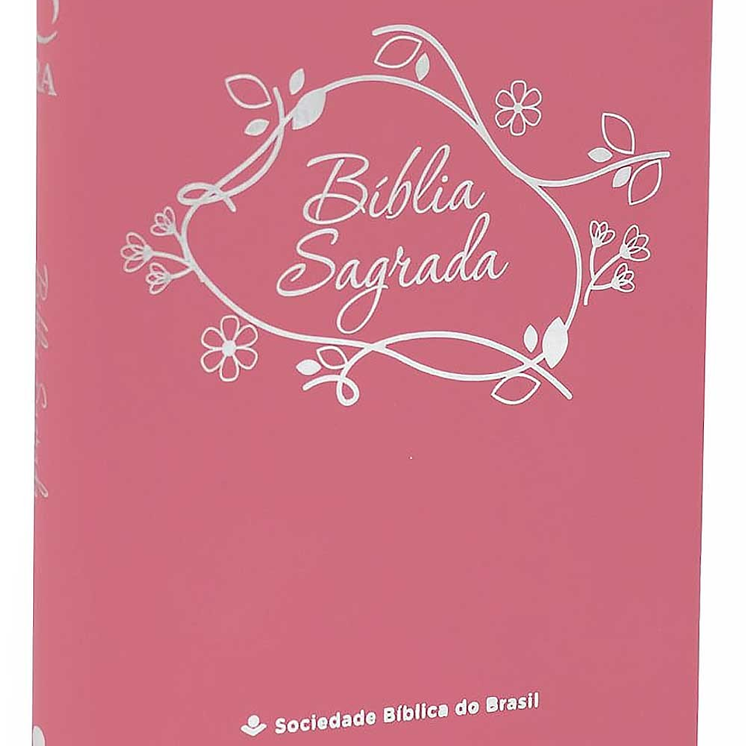 Biblia Sagrada Linha Ouro Rosa 1