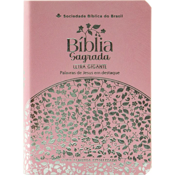 Bíblia Media Letra Gigante - NAA Rosa Luxo  1