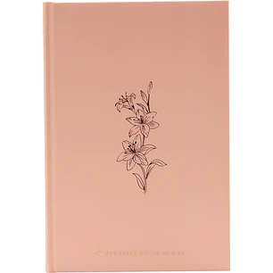 Bíblia ARA capa dura - Rosa claro floral