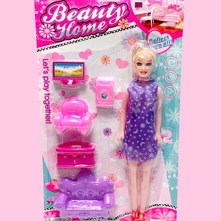 MUÑECA CON ACCESORIOS 332D-12 2