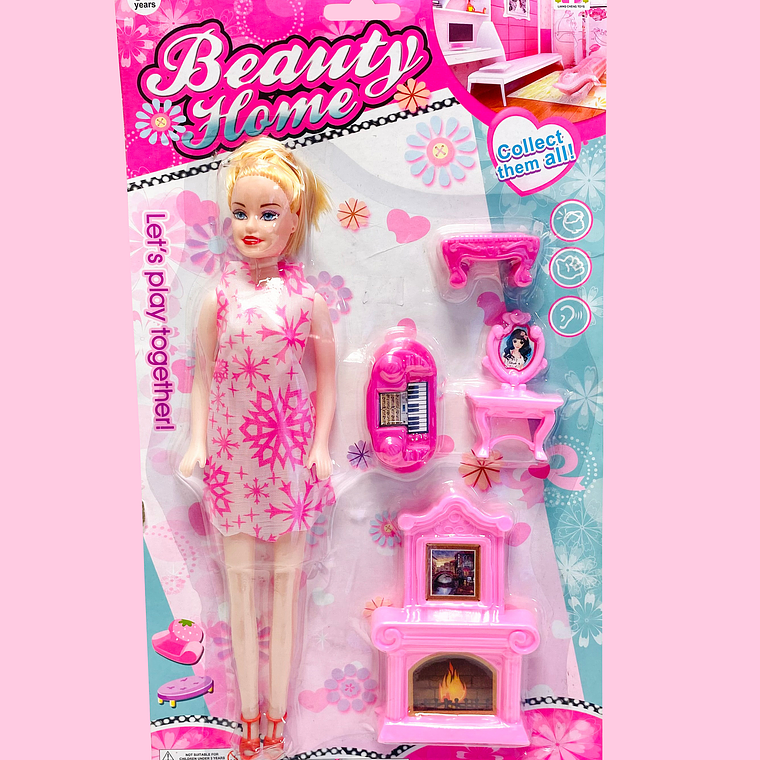 MUÑECA CON ACCESORIOS 332D-12 3