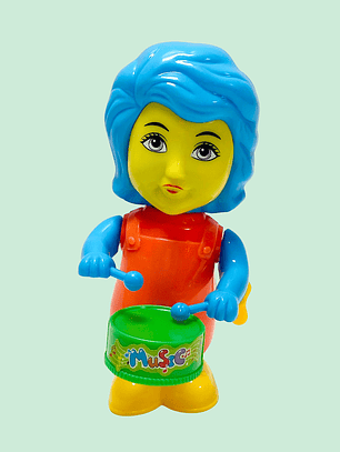 MUÑECO CON TAMBOR CON CUERDA 333-10