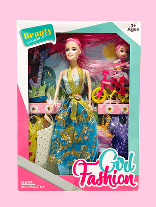 MUÑECA CON ACCESORIOS 2123B1