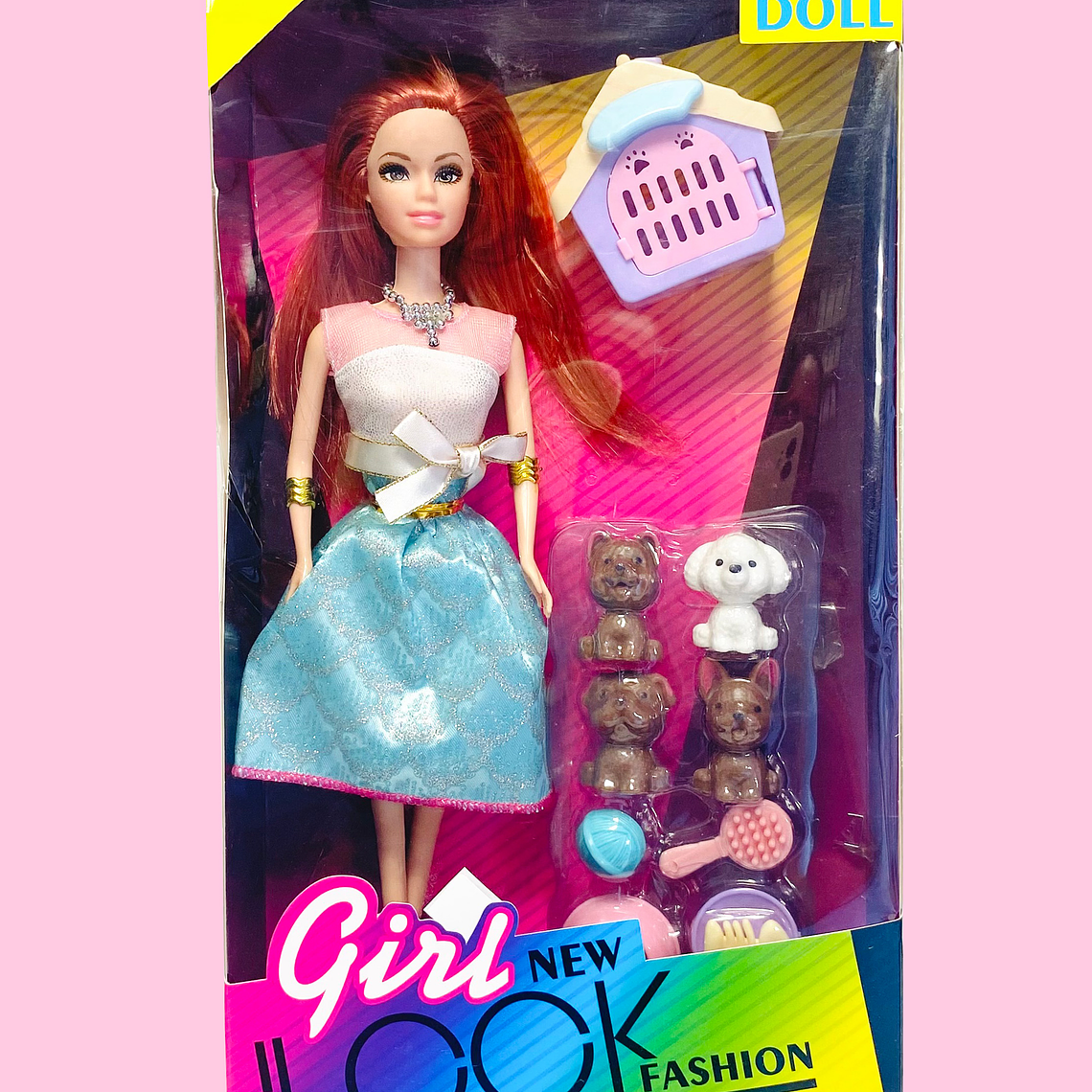 MUÑECA CON MASCOTAS 8004B 1