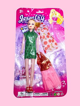 MUÑECA CON VESTIDOS BR132