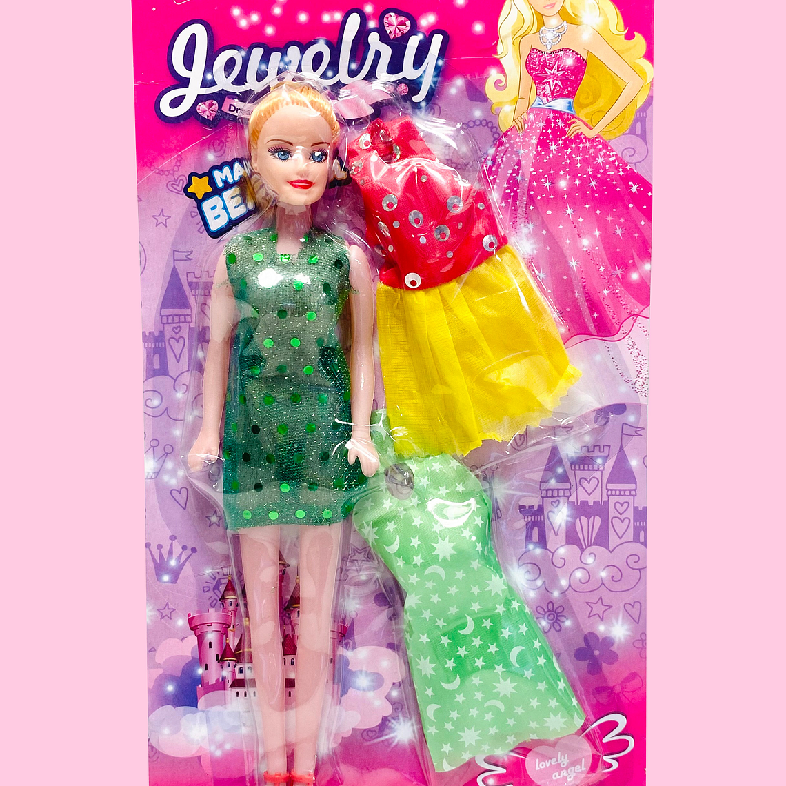 MUÑECA CON VESTIDOS BR132 2