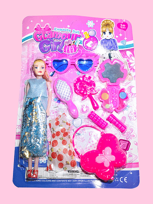 MUÑECA CON ACCESORIOS BR156