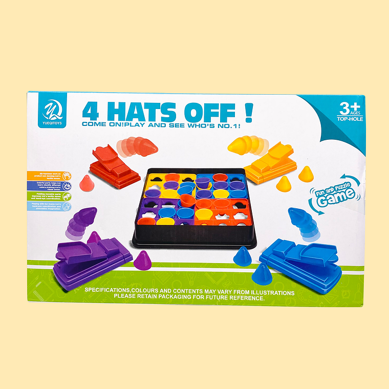 JUEGO 4 SOMBREROS ABAJO 5777-16 1