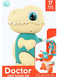 Set Doctor Dino Pro - Juguete Médico Interactivo 19 Piezas - Miniatura 1
