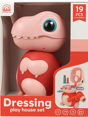 Set Belleza Dino Pro - Juguete Belleza Infantil 19 Piezas