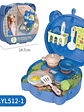 Set de Cocina Juguete Portátil 12 Piezas - Bolso Gato Azul - Miniatura 3