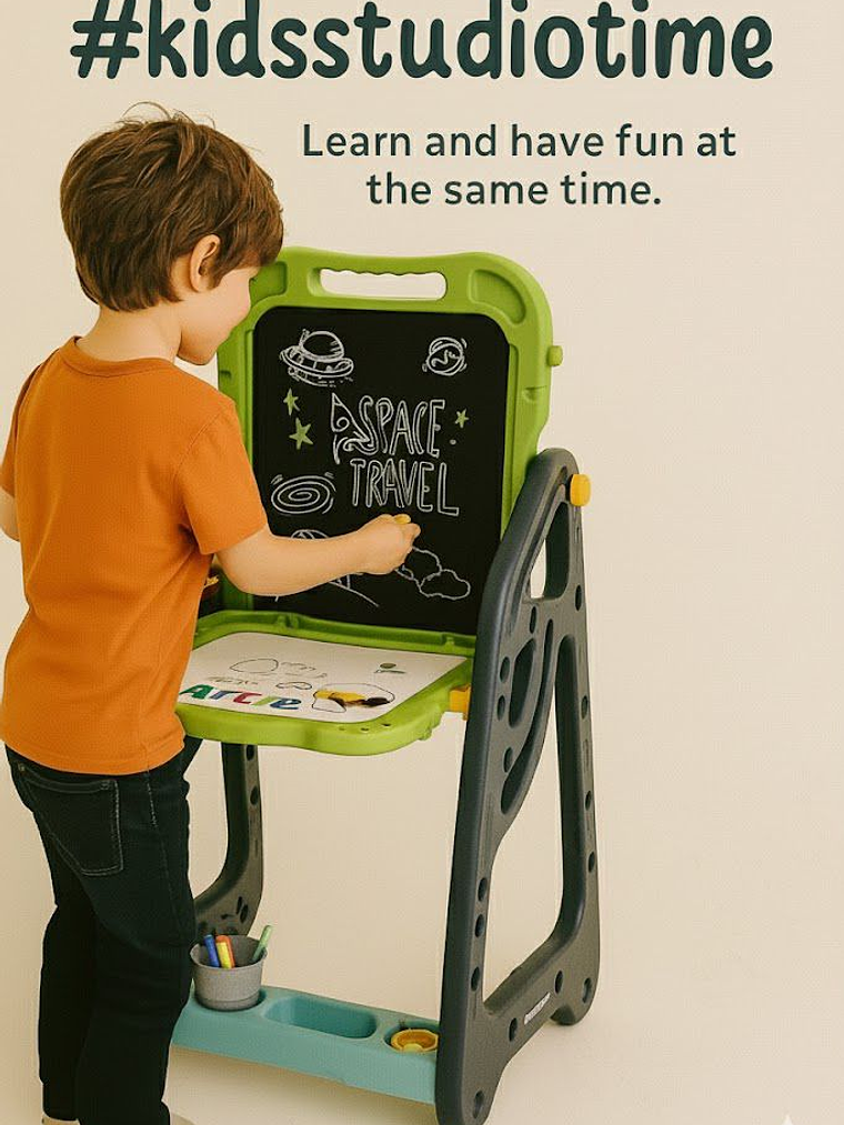 Pizarra 2 en 1 magnética/tiza  !Deja que la creatividad llegue mas allá! 3