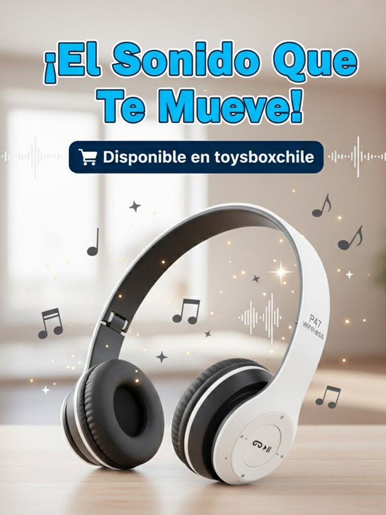 Audífonos Wireless Blanco - Manos Libres Niño 1