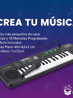 Piano Musical 32 Teclas con Micrófono