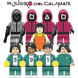 Set Figuras El Juego Del Calamar Compatible Lego Squid Game