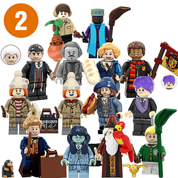 Set Figuras Harry Potter Compatible Lego Hermione Ron Dumbledore Voldemort Versión 2