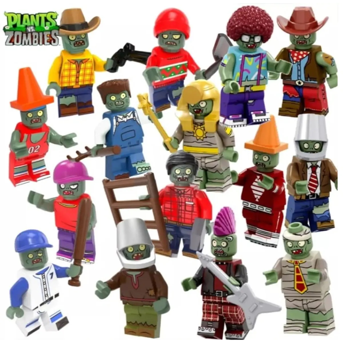 Set Plantas Vs Zombies Compatible Lego Plants Armables Toys