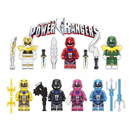 Set Power Rangers Compatible Lego Figuras Bloques Armables