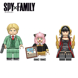 Set Spy X Family Compatible Lego Anya Yor Loid Armable Anime