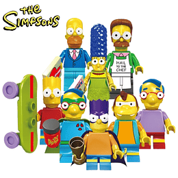 Set Los Simpsons Compatible Lego Homero Bart Marge Milhouse