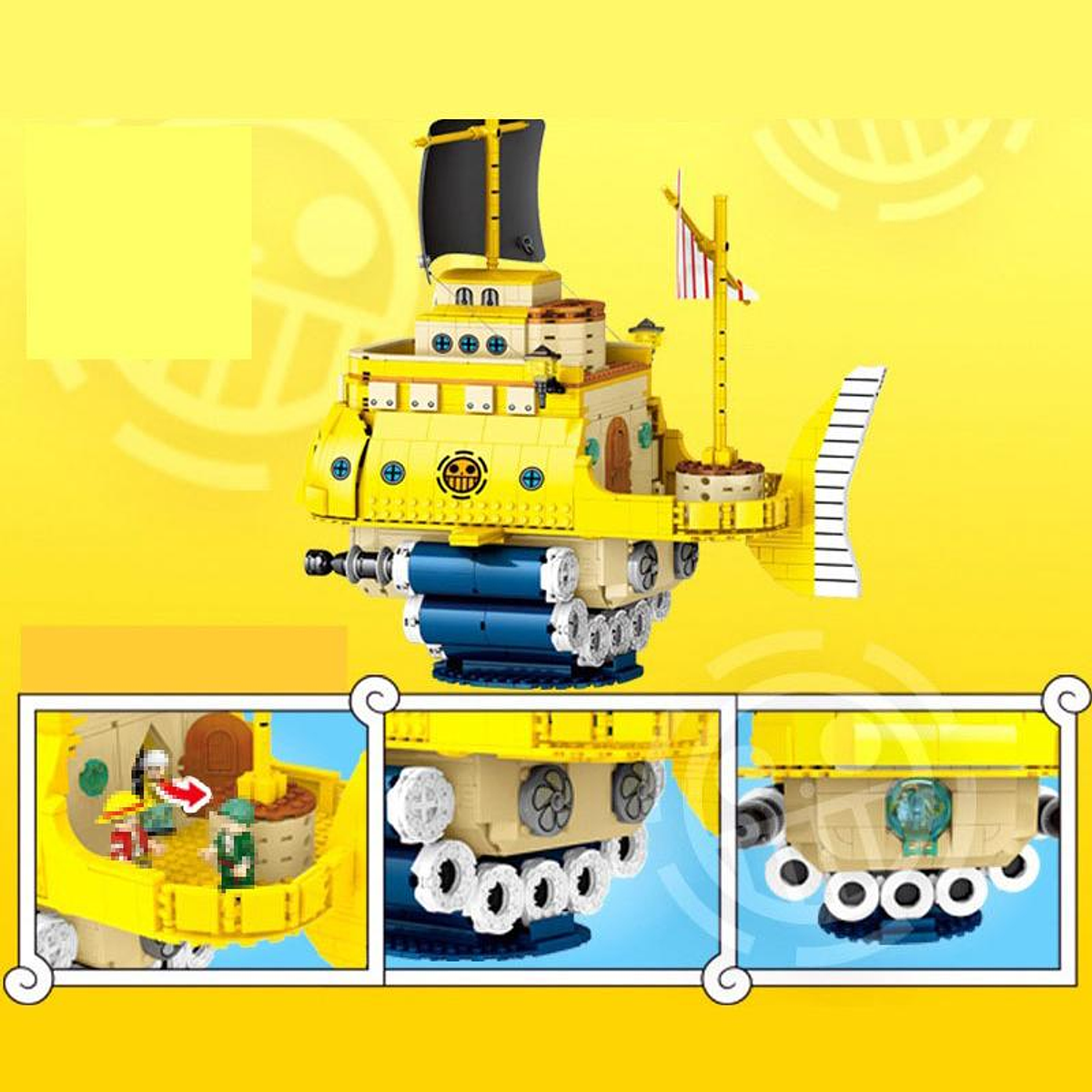 One Piece Submarino De La Ley Compatible Lego Trafalgar Law