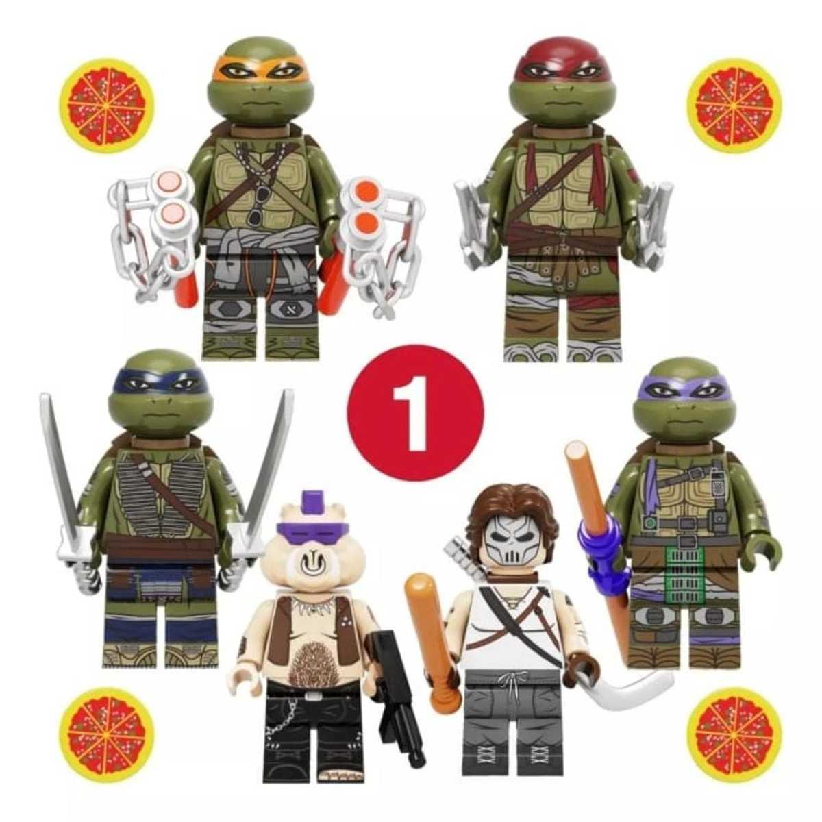 Lego TMNT i have to find these guys  Fiesta de tortugas ninjas, Fiesta lego,  Minifigura lego