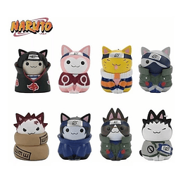 Set Gatos Naturo Shippuden Figuras Gatitos Anime Kawaii Toys