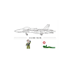 Avión F/a-18e Super Militar Compatible Lego 682pzs Top Gun