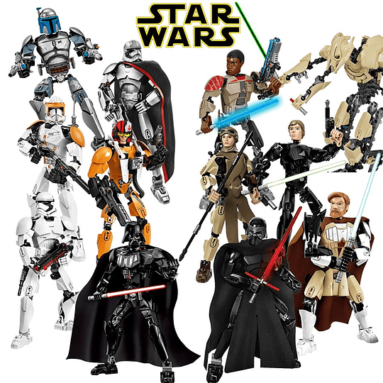 Figuras Star Wars Armables Luke Skywalker De 23a32cm Coleccionable Compatible Lego