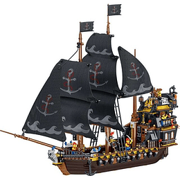 Barco Pirata Compatible Lego 1334pzs Barba Negra Armable Caribe