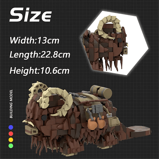 Bantha Star Wars Compatible Lego Tusken Tatooine Vaca  Desierto Cuerno Tusken Raider- COPIAR