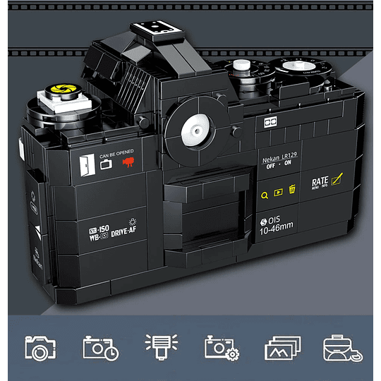 Cámara Retro Nikon F3 Compatible Lego Armable Decorativa 627