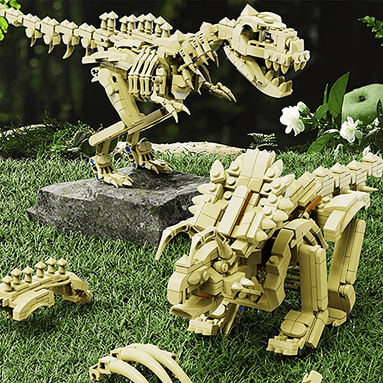 Dinosaurio Lego Compatible Triceratops Fósil 496pzs Armable