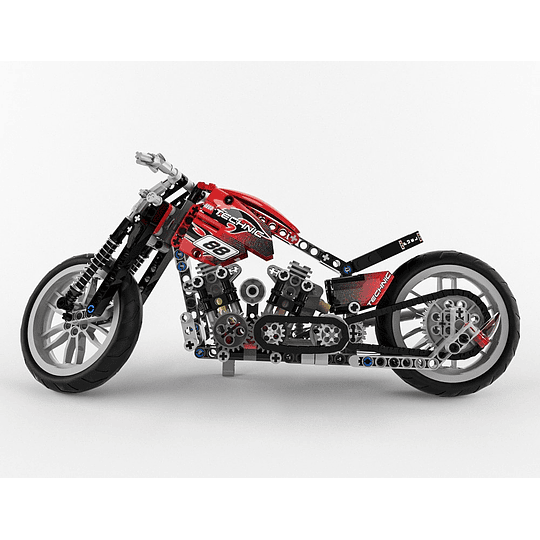 Moto Harley-Davidson Compatible Lego 378pzs Motocicleta Armable