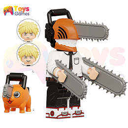 Chainsaw Man Denji Pochita Minifigura Compatible Lego Armable Anime