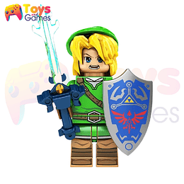 The Legend of Zelda Link Minifigura Compatible Lego Verde Armable 