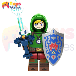 The Legend of Zelda Link Minifigura Compatible Lego Capucha Armable