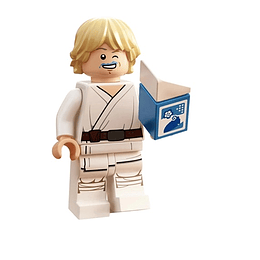 Star Wars Luke Skywalker Leche Azul Minifigura Compatible Lego Armable
