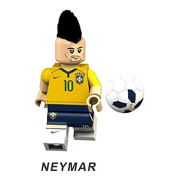 Fútbol Neymar Júnior Minifigura Compatible Lego FIFA Selección Nacional Brasil