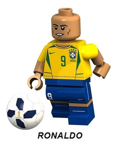 Fútbol Ronaldo Minifigura Compatible Lego FIFA Selección