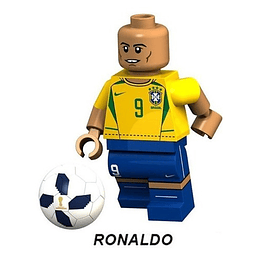 Fútbol Ronaldo Minifigura Compatible Lego FIFA Selección Nacional Brasil 